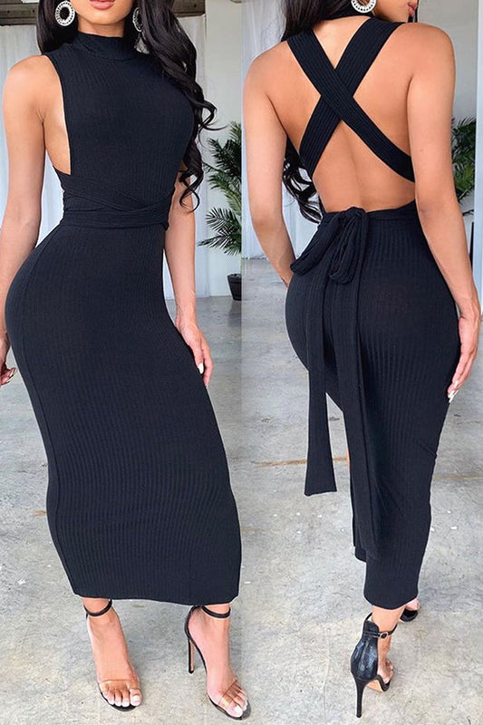 Issa Cross Back Dress